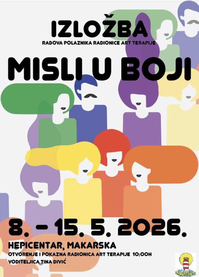 POZIV NA IZLOŽBU RADOVA POLAZNIKA ART TERAPIJE